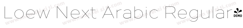 Loew Next Arabic Regular字体转换